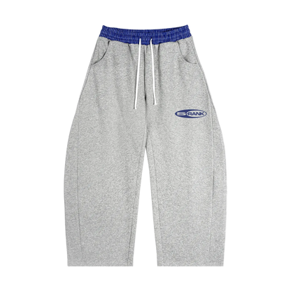 Plaid Waistband Barrel Sweatpants