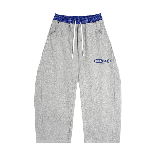 Plaid Waistband Barrel Sweatpants