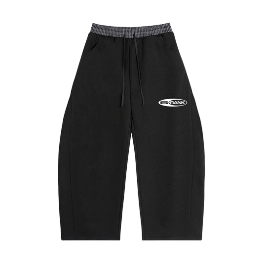 Plaid Waistband Barrel Sweatpants
