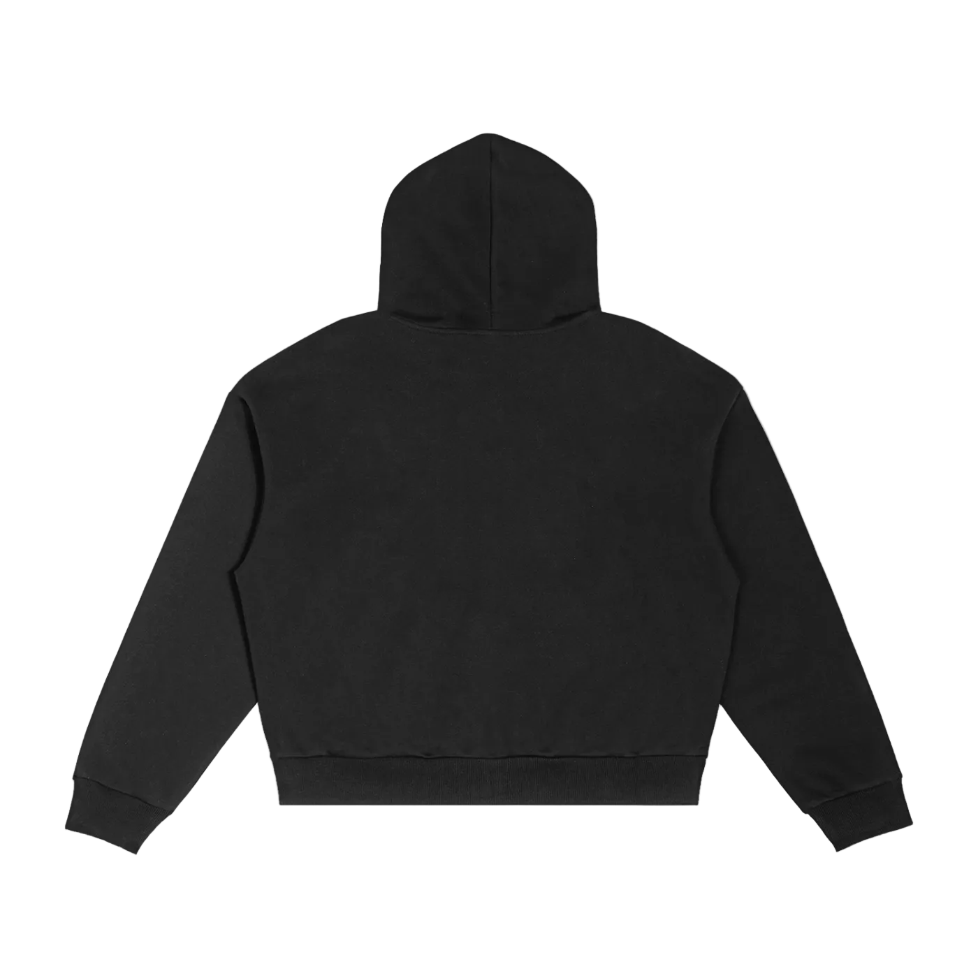 Contrast Plaid Boxy Zip Hoodie