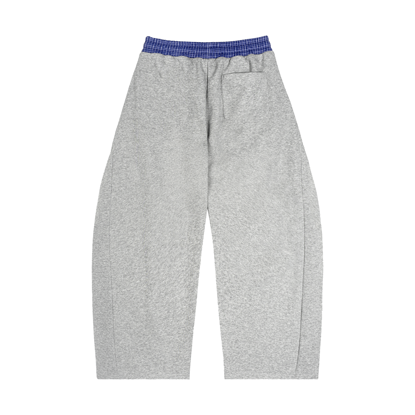 Plaid Waistband Barrel Sweatpants
