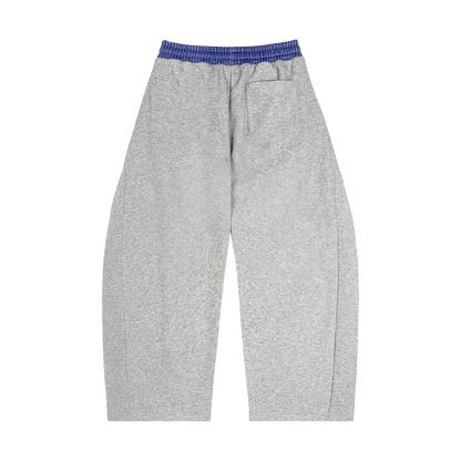 Plaid Waistband Barrel Sweatpants