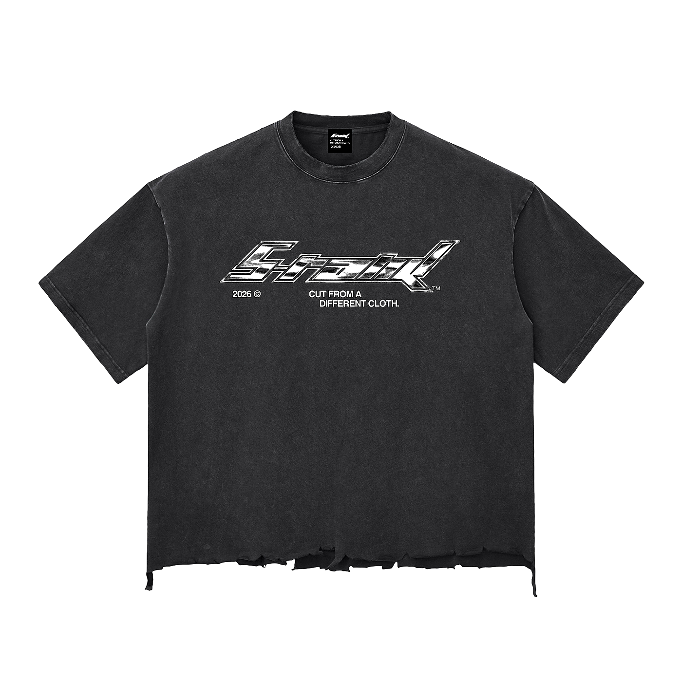 essence snowwash boxy tee