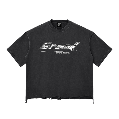 essence snowwash boxy tee