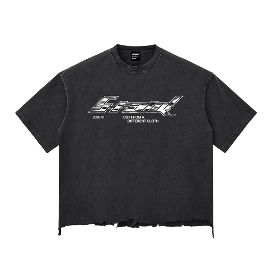 essence snowwash boxy tee